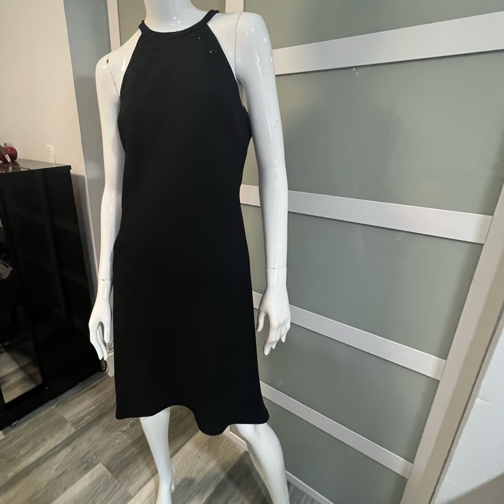 Beautiful Beaded Party Black Dress